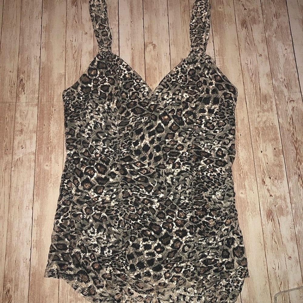Express Leopard Print Top